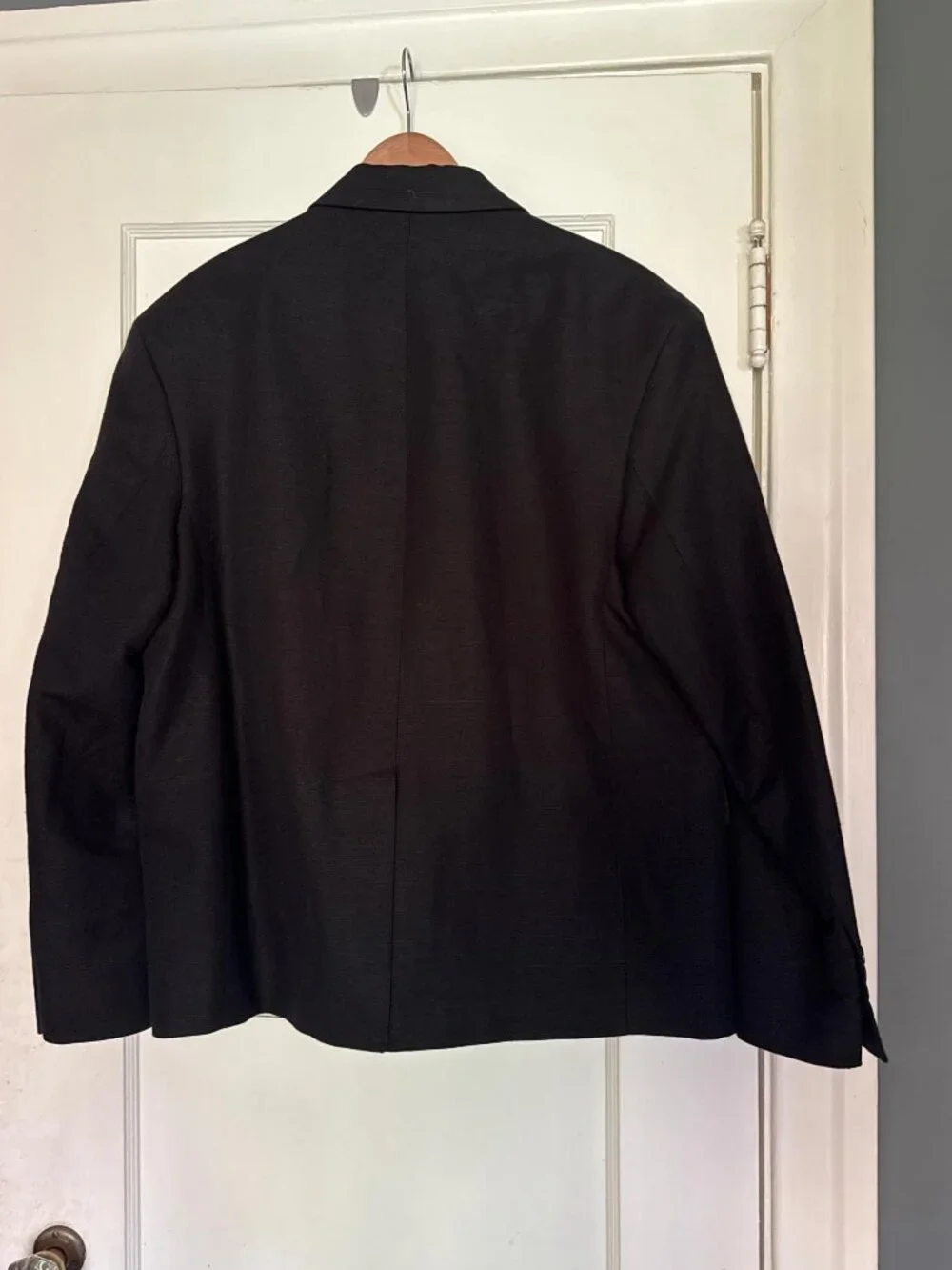 ZARA LIMITED EDITION BLACK LINEN-COTTON SUIT JACKET SZ 38R